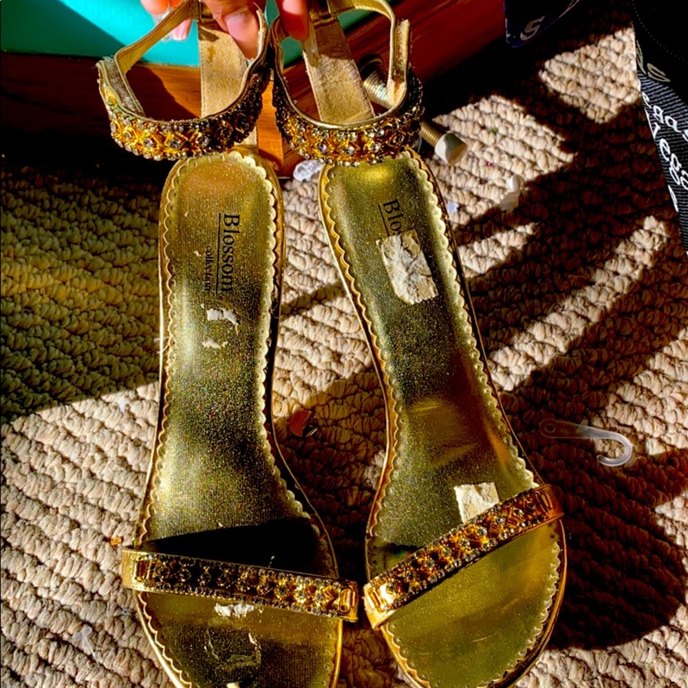Gold heels